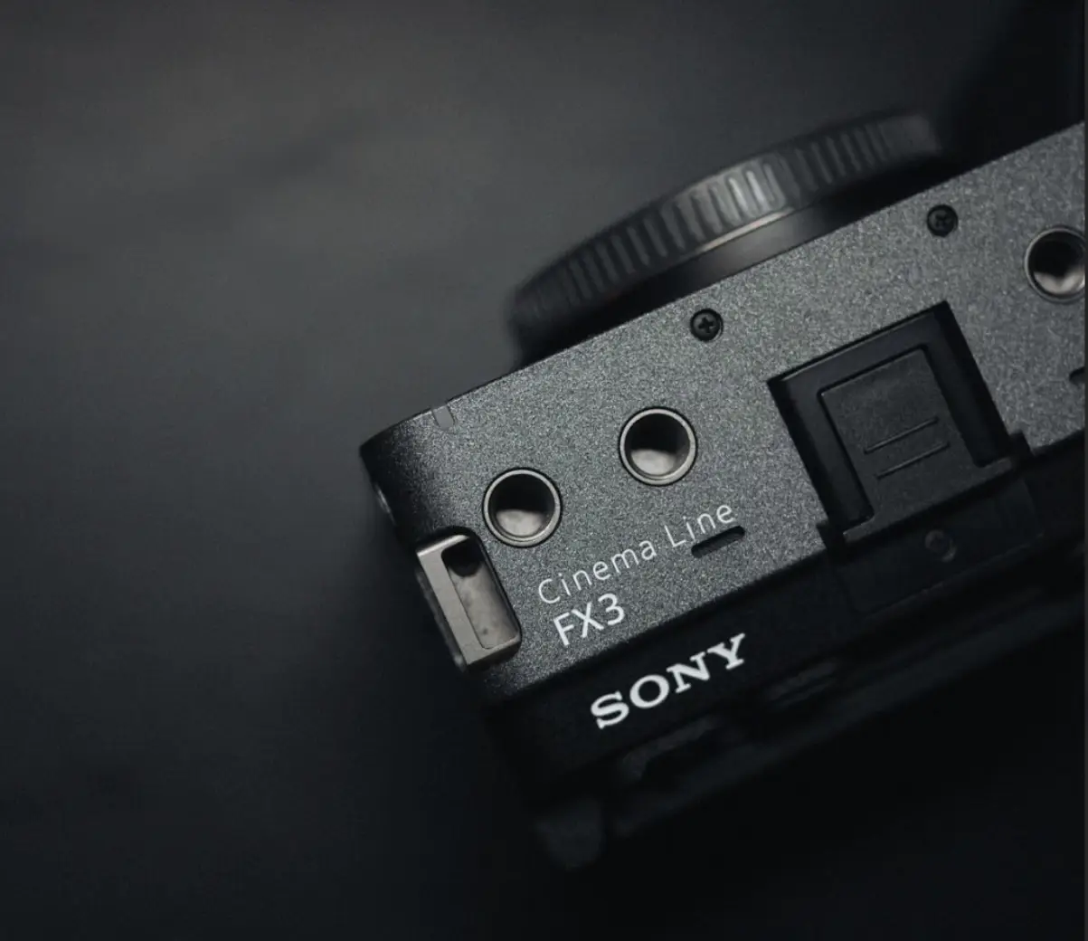 Sony FX3 Cinema Line camera body used for professional video production at Onqol studio